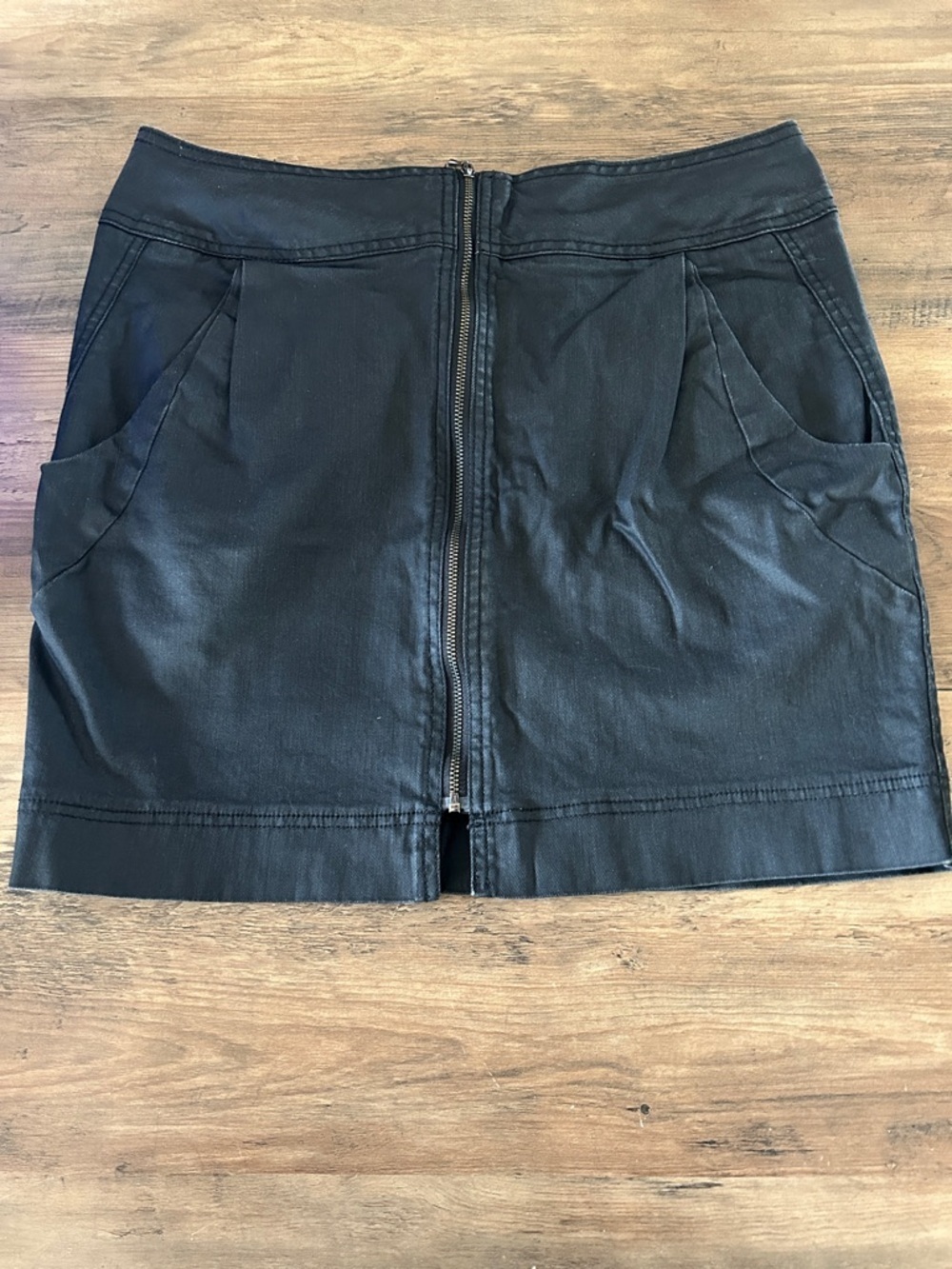 Part two Women’s Black Zip-Front Mini Skirt style Séverine